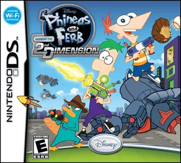 Phineas and Ferb - Across the 2nd Dimension (USA) (En,Fr,Es) box cover front